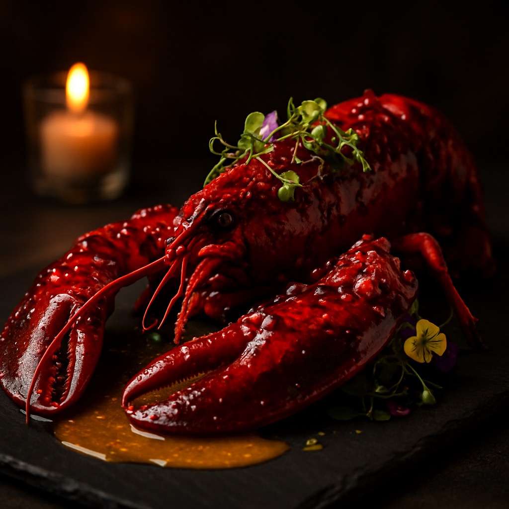 Haean's signature whole Maine lobster with gochujang glaze